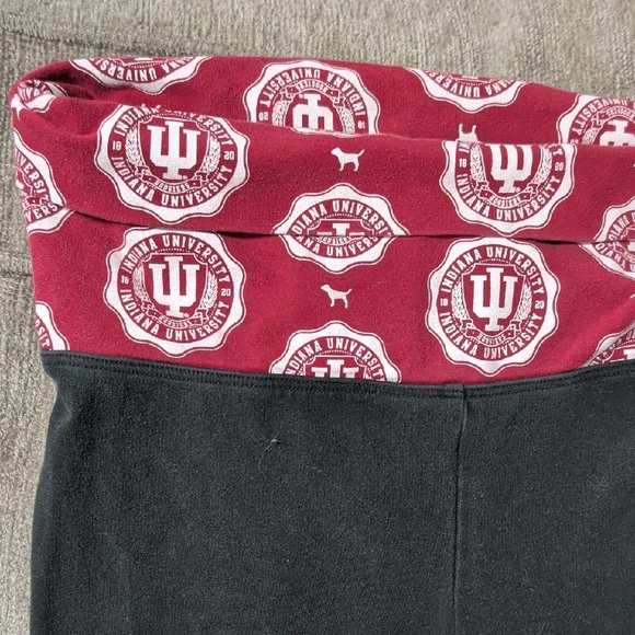 Indiana University Pink Black Leggings - Picture 3 of 8